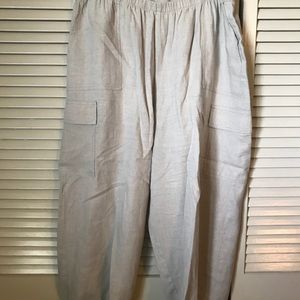 Linen khaki pants